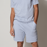 Men's Soft Lounge Shorts in aster blue