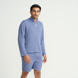 Classic Men's Quarter Zip Sweatshirt - Waffle