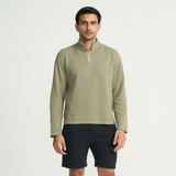 Classic Men's Quarter Zip Sweatshirt - Waffle