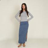 Classic Denim Skirt (Twill)