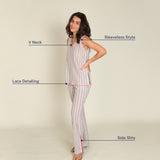 Lilac Chevron Co-ord Set (149)