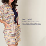 Yellow Chevron Co-ord Set (149)