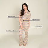 Yellow Chevron Co-ord Set (149)