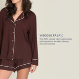 Pyjama Set - Shorts & Long Sleeve Shirt