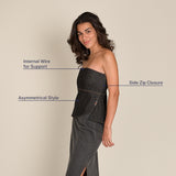 Denim Asymmetric Top (Twill)