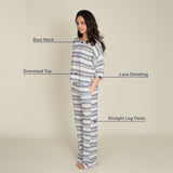 Blue Chevron Co-ord Set (262)