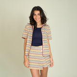 Yellow Chevron Co-ord Set (149)