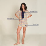 Yellow Chevron Co-ord Set (149)
