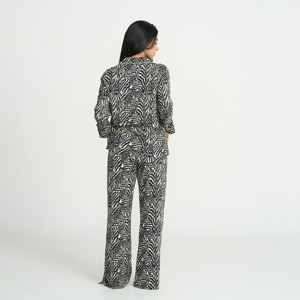 Pyjama Set - Pant & Long Sleeve Shirt | Zebra print