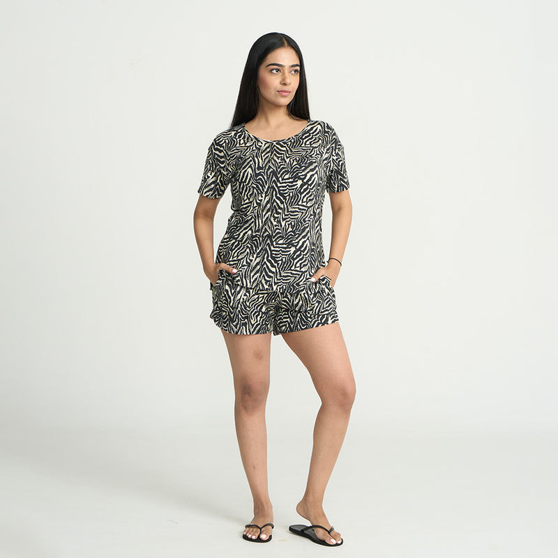 Pyjama Set - Pant & Long Sleeve Shirt | Zebra print