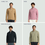 Classic Men's Quarter Zip Sweatshirt - Waffle